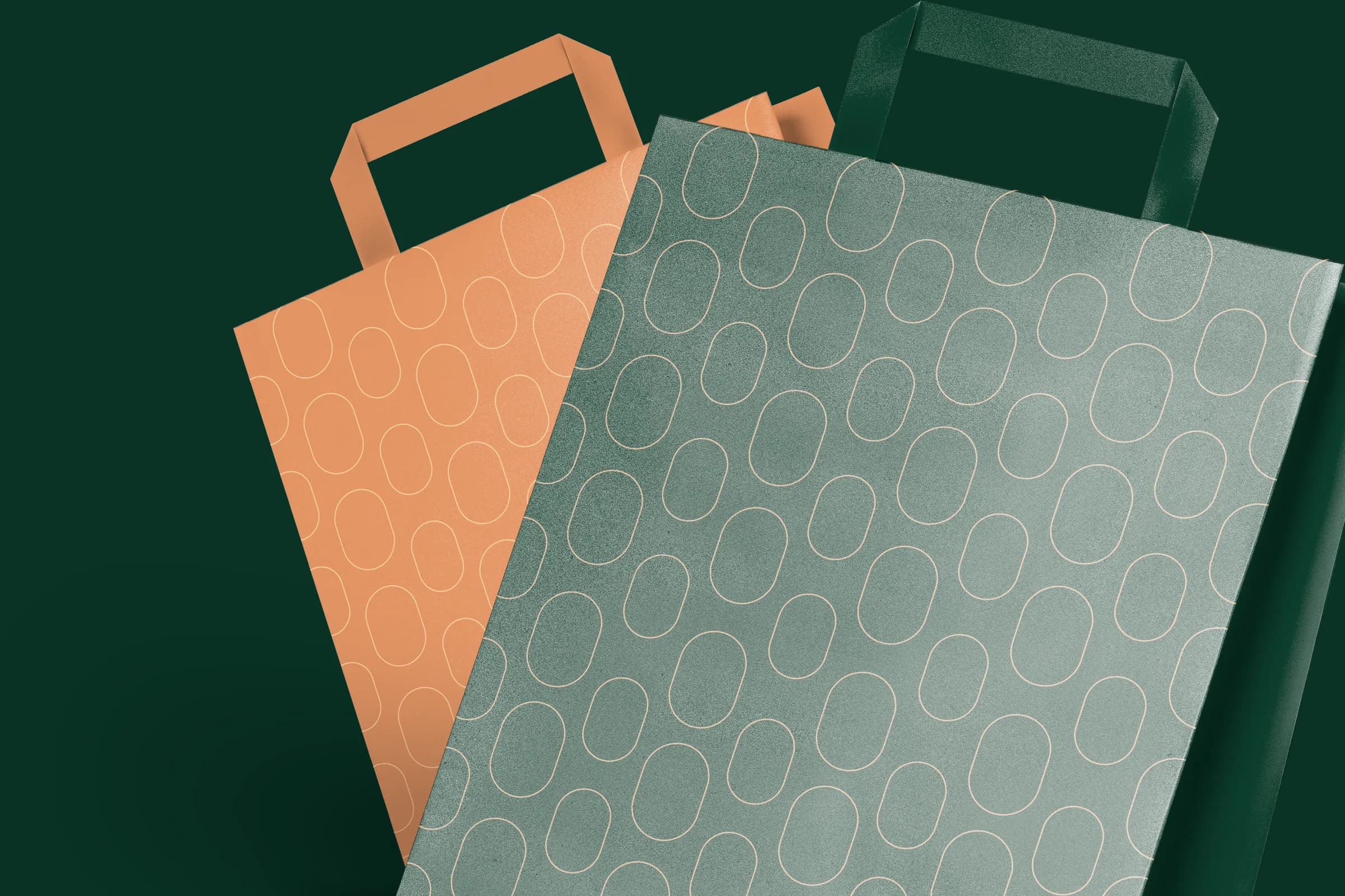 Clotho Liners patterned paper bags