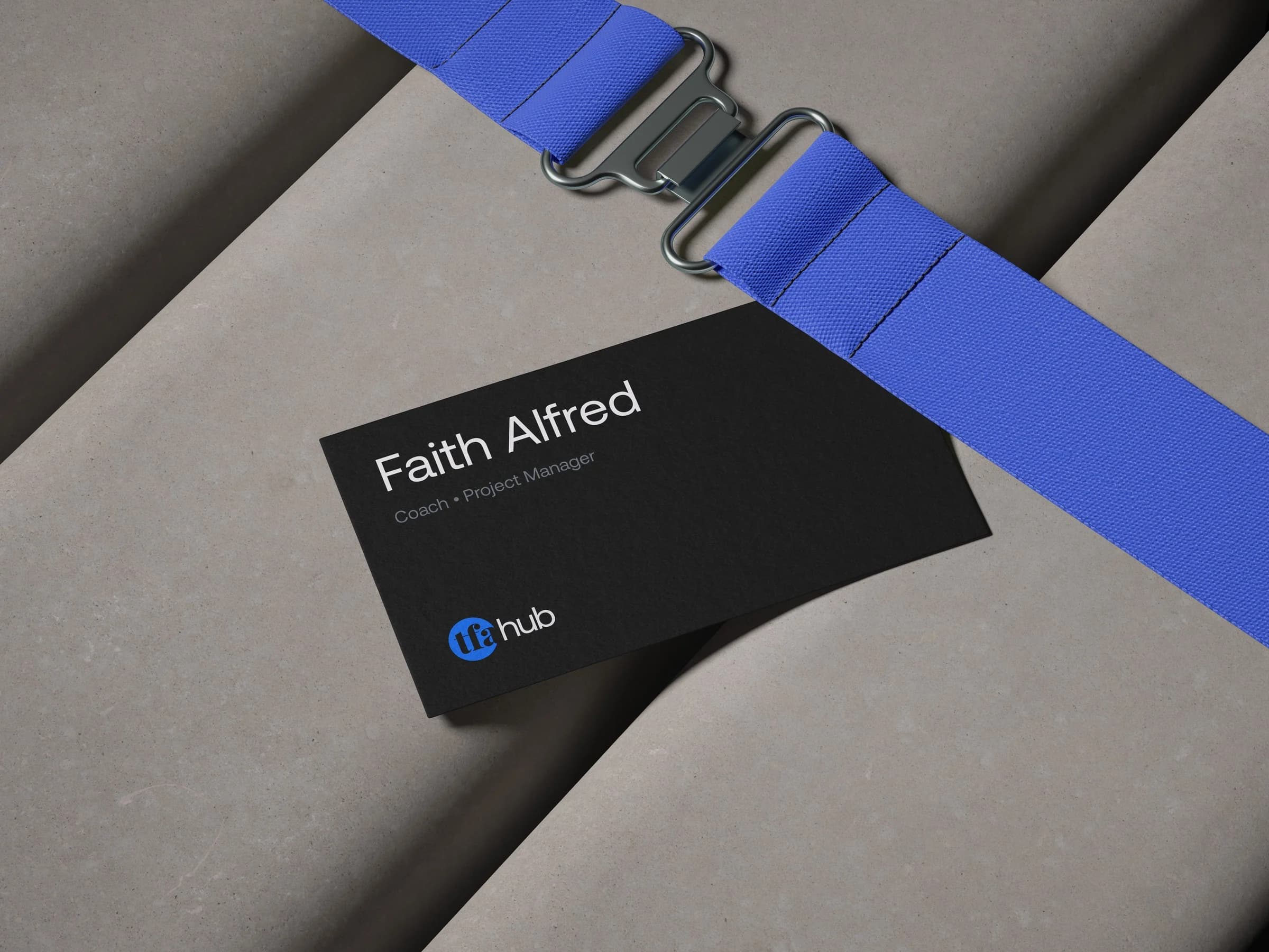 TFA Hub business card for Faith Alfred