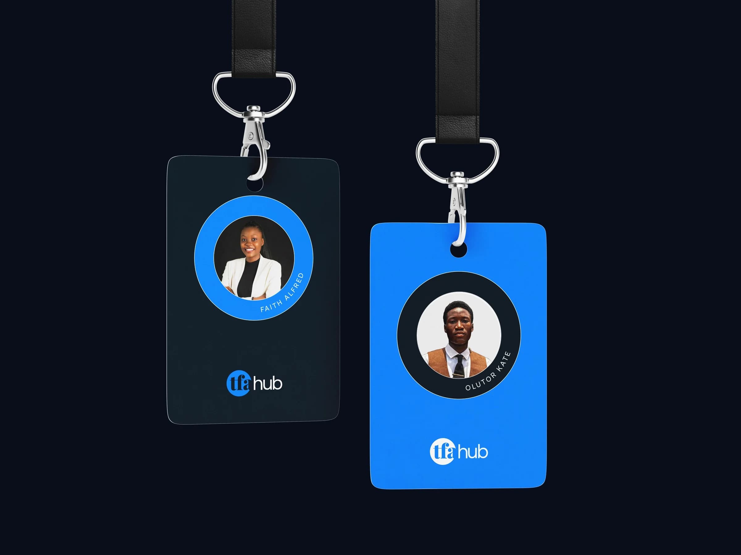 TFA Hub lanyards and ID cards