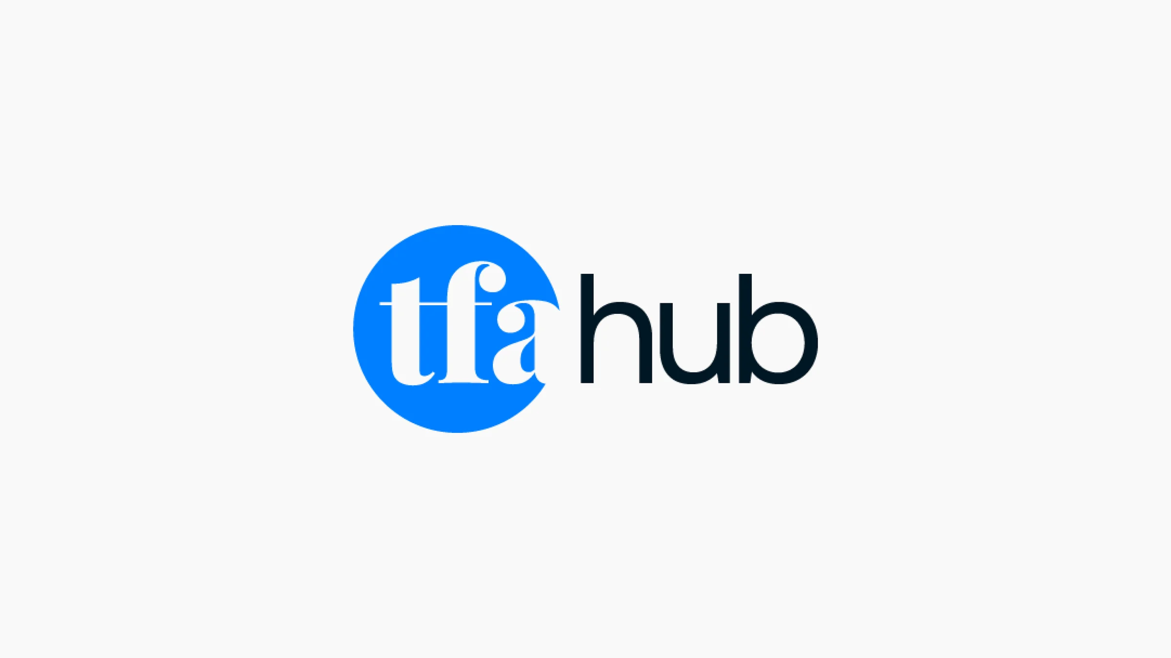 The TFA Hub logo on white