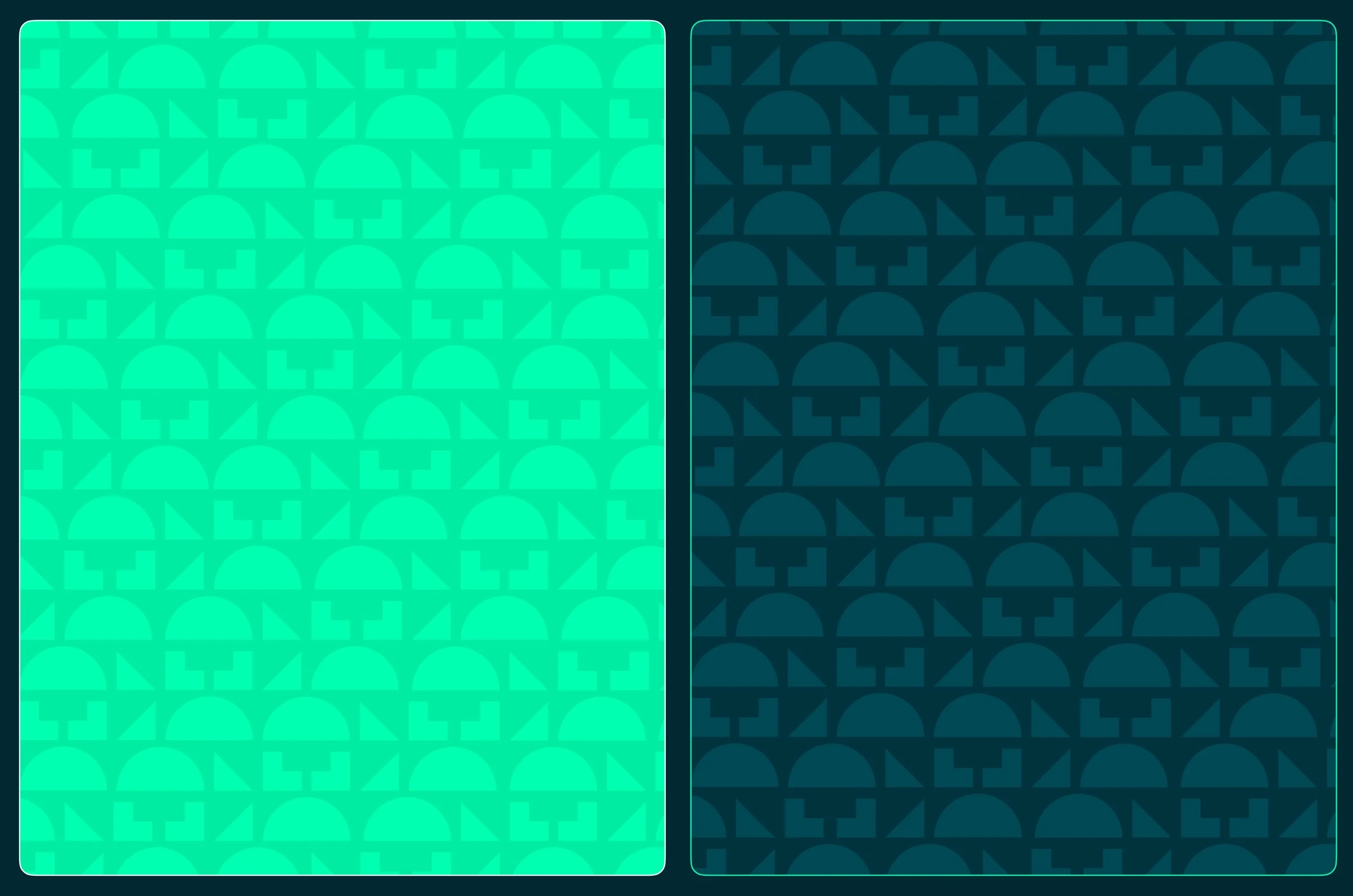 ThinkGrowth pattern built from the logo shapes