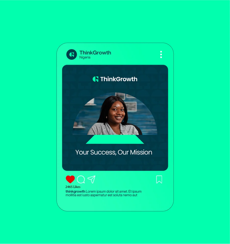 ThinkGrowth social post on Mint Green