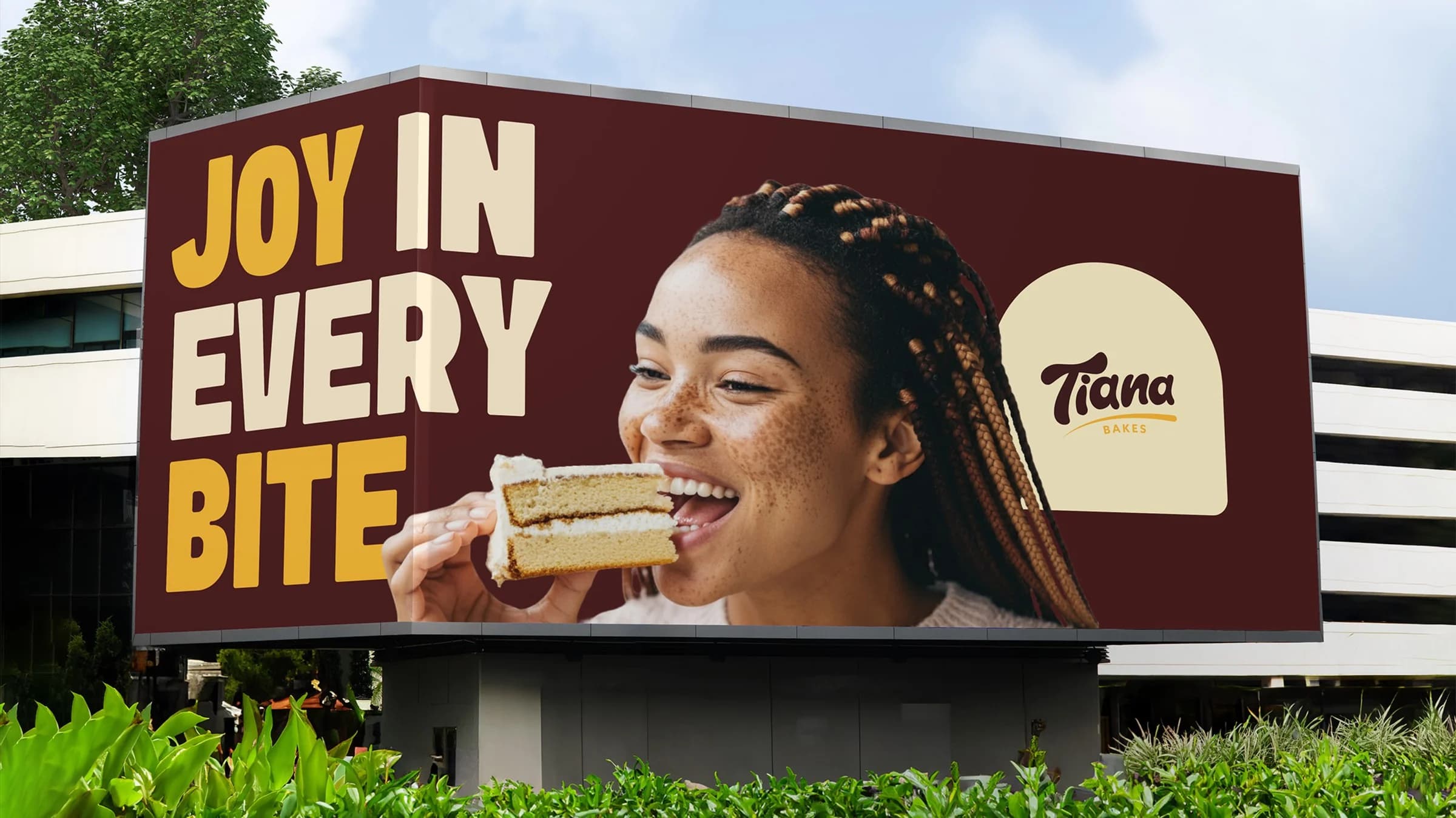 Tiana Bakes billboard: Joy in every bite