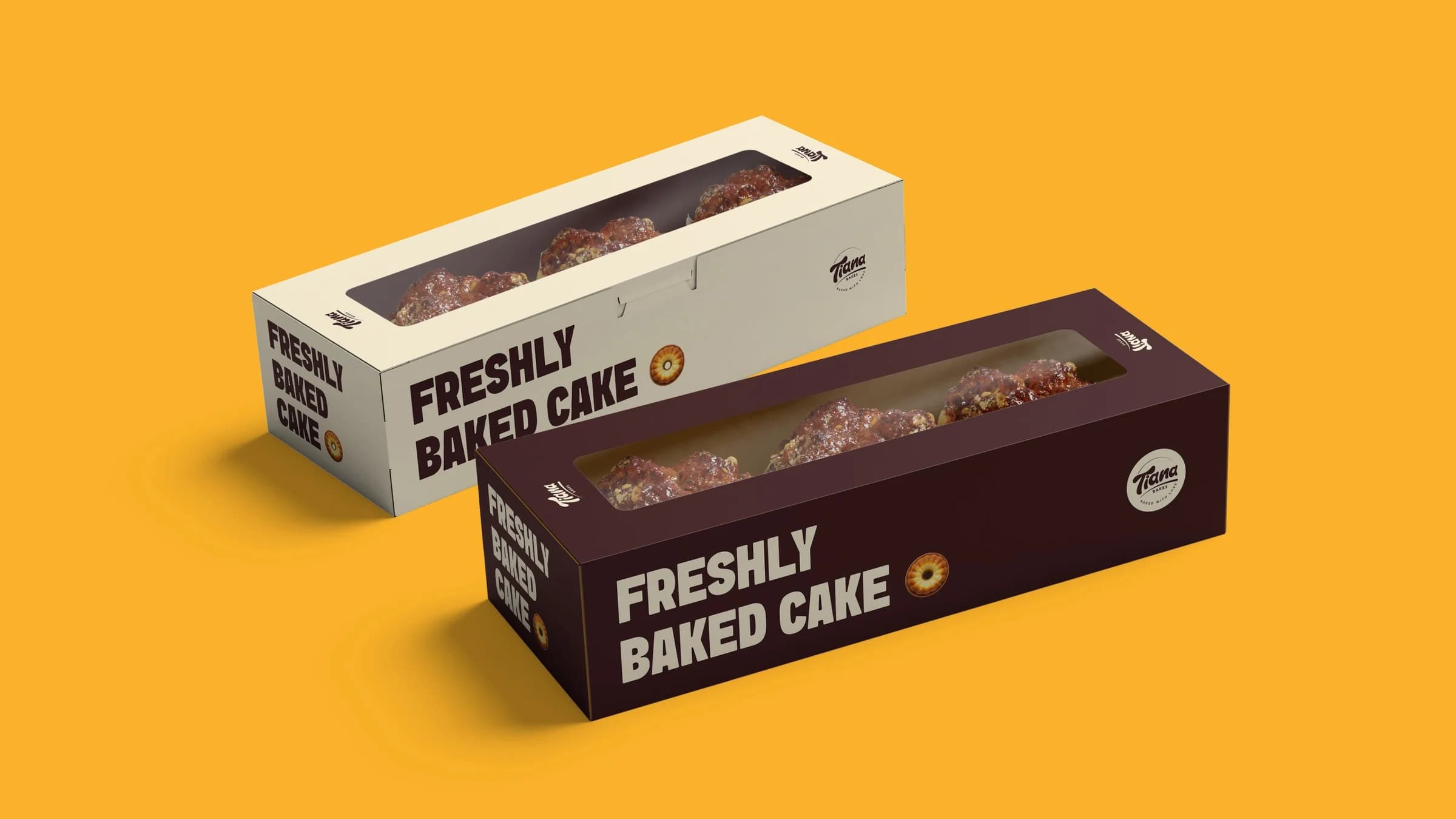 Tiana Bakes cake boxes: Freshly baked cake